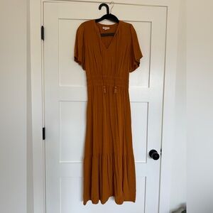Knox Rose Women's Orange Maxi Dress